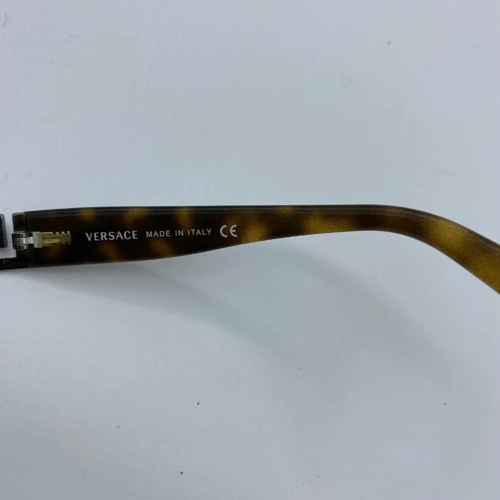 Versace Rimless Sunglasses Vintage Tortoiseshell Diamante MOD 2017-B 1001/13 y2k - Picture 13 of 16